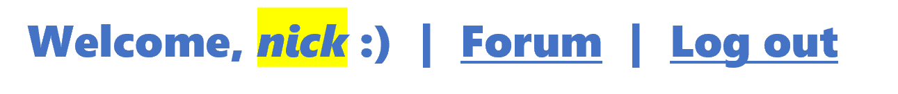 Welcome, nick :) | Forum | Log out
